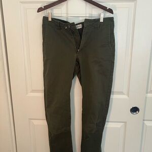 Men's Edgevale Olive Work Pants 30X32. Made in USA.